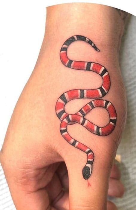 gucci snake hand tattoo|gucci snake tattoo meaning.